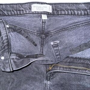 Abercrombie & Fitch Charcoal Distressed Jeans
